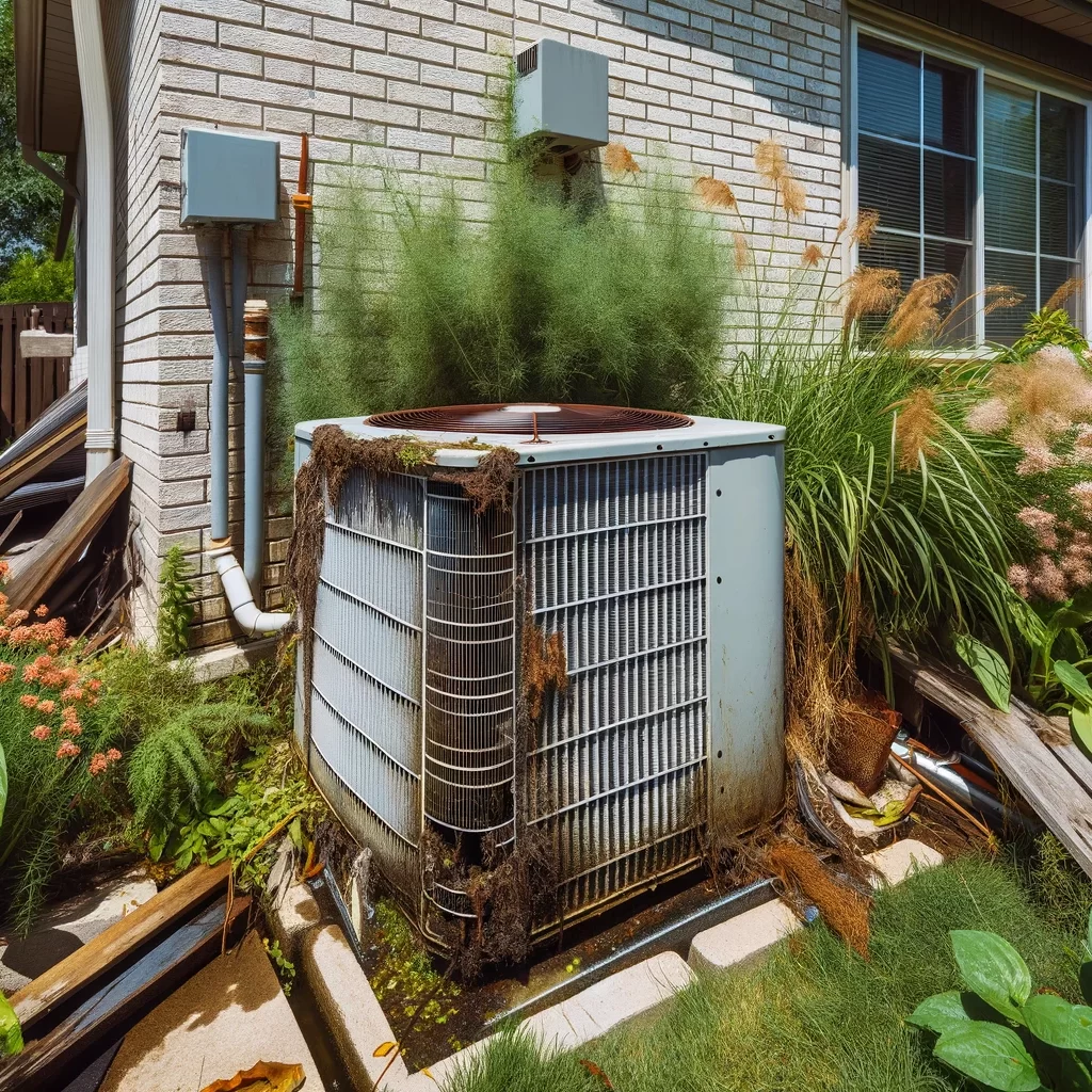 Broken down Air Conditioning